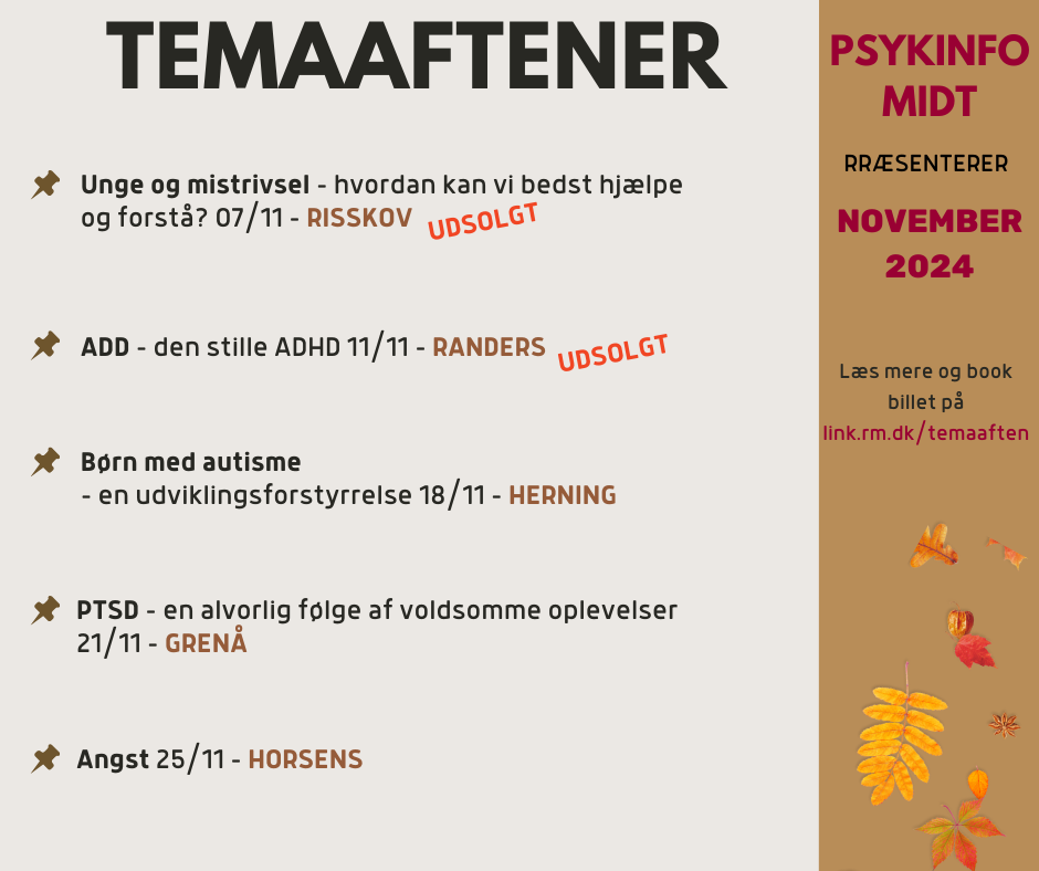 temaaftener i oktober og november 2024